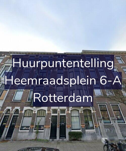 Foto gevel Huurpuntentelling voor Heemraadsplein 6-A, Rotterdam