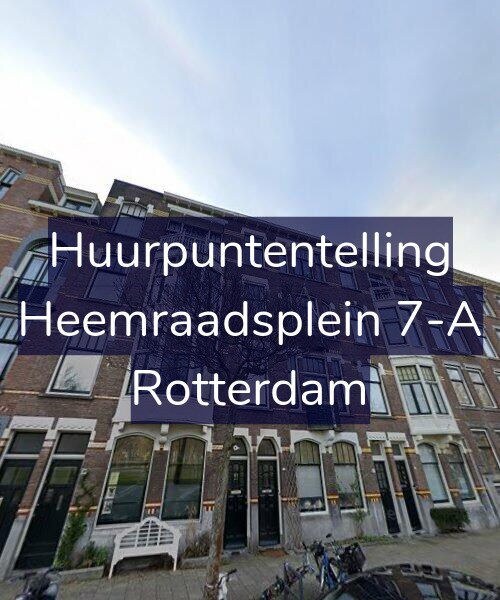 Foto gevel Huurpuntentelling voor Heemraadsplein 7-A, Rotterdam