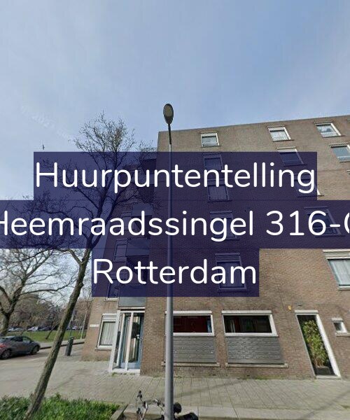 Foto gevel Huurpuntentelling voor Heemraadssingel 316-C, Rotterdam