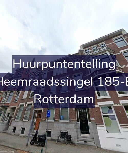 Foto gevel Huurpuntentelling voor Heemraadssingel 185-B, Rotterdam