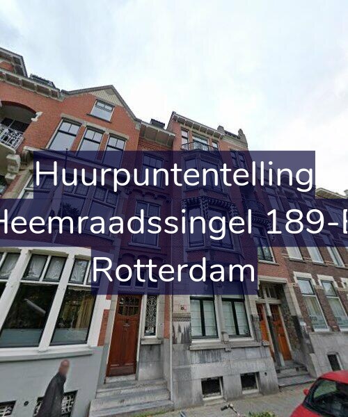 Foto gevel Huurpuntentelling voor Heemraadssingel 189-B, Rotterdam