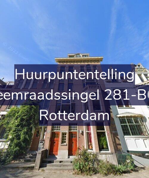 Foto gevel Huurpuntentelling voor Heemraadssingel 281-B01, Rotterdam
