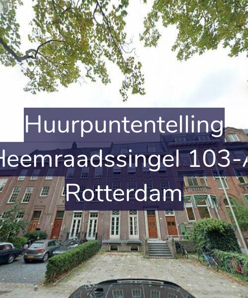 Foto gevel Huurpuntentelling voor Heemraadssingel 103-A, Rotterdam
