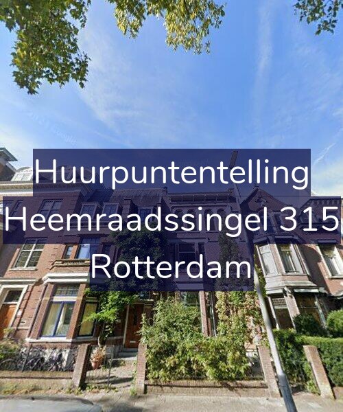 Foto gevel Huurpuntentelling voor Heemraadssingel 315, Rotterdam