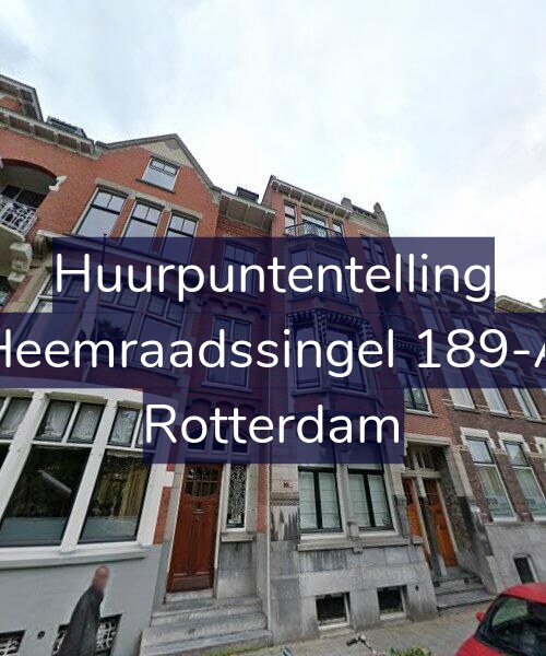 Foto gevel Huurpuntentelling voor Heemraadssingel 189-A, Rotterdam