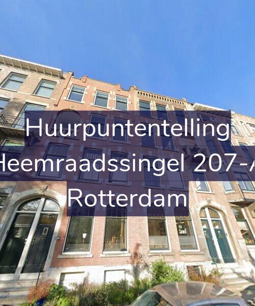 Foto gevel Huurpuntentelling voor Heemraadssingel 207-A, Rotterdam