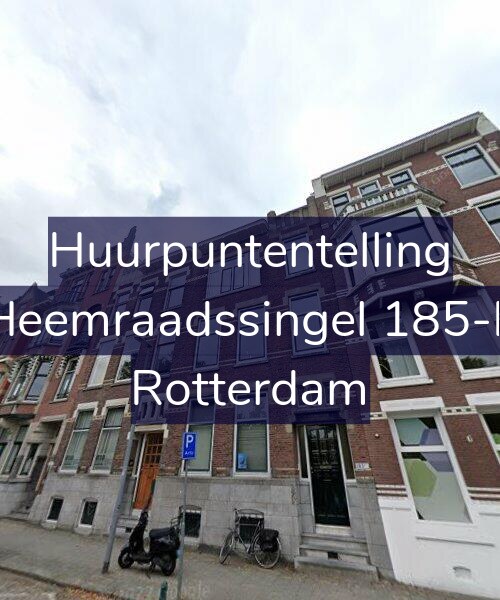 Foto gevel Huurpuntentelling voor Heemraadssingel 185-F, Rotterdam