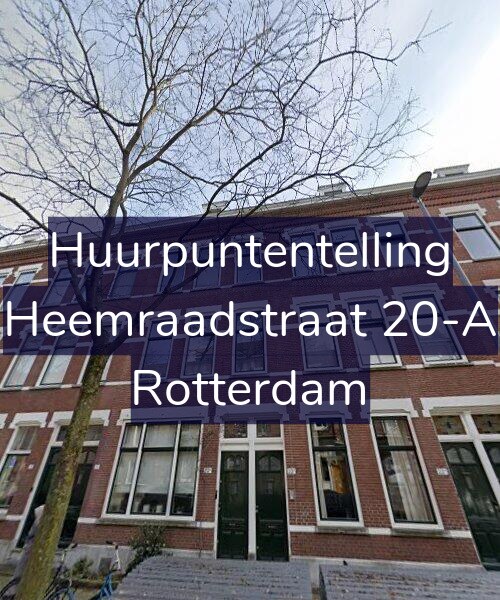 Foto gevel Huurpuntentelling voor Heemraadstraat 20-A, Rotterdam
