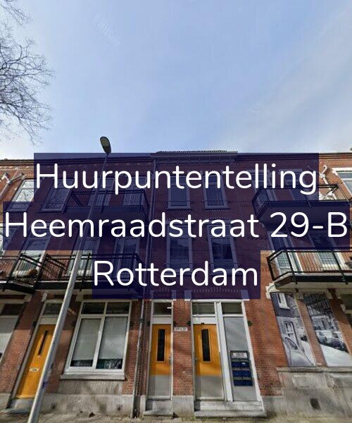 Foto gevel Huurpuntentelling voor Heemraadstraat 29-B, Rotterdam