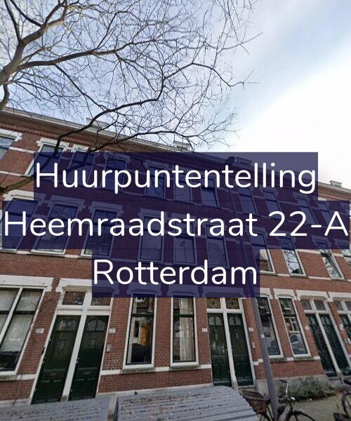 Foto gevel Huurpuntentelling voor Heemraadstraat 22-A, Rotterdam