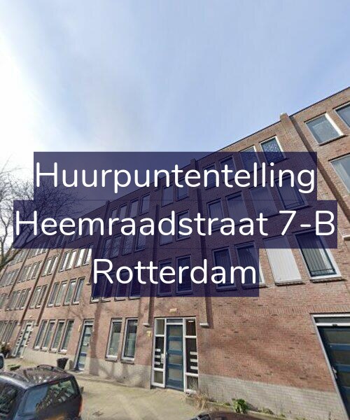Foto gevel Huurpuntentelling voor Heemraadstraat 7-B, Rotterdam