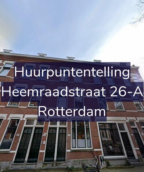 Foto gevel Huurpuntentelling voor Heemraadstraat 26-A, Rotterdam