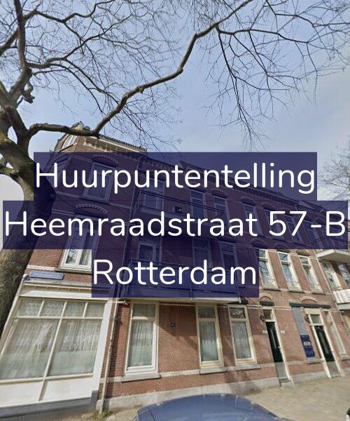 Foto gevel Huurpuntentelling voor Heemraadstraat 57-B, Rotterdam