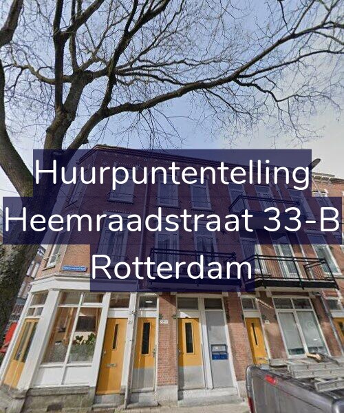 Foto gevel Huurpuntentelling voor Heemraadstraat 33-B, Rotterdam