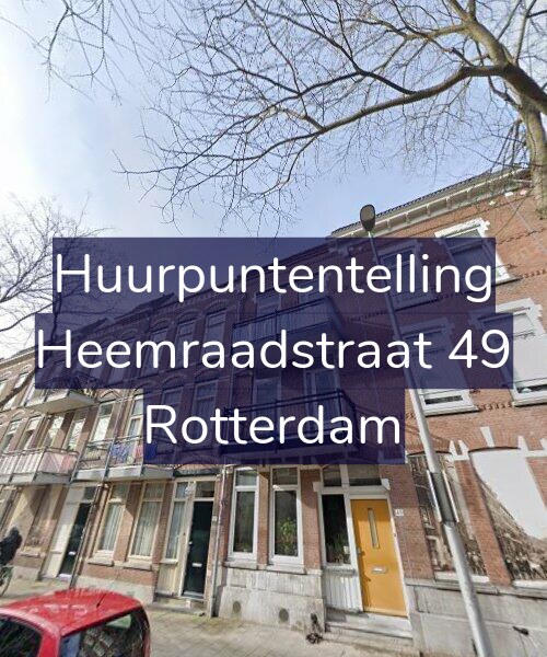 Foto gevel Huurpuntentelling voor Heemraadstraat 49, Rotterdam
