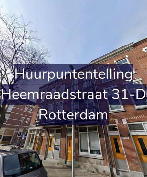 Foto gevel Huurpuntentelling voor Heemraadstraat 31-D, Rotterdam
