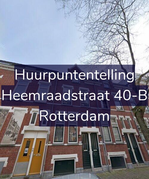 Foto gevel Huurpuntentelling voor Heemraadstraat 40-B, Rotterdam