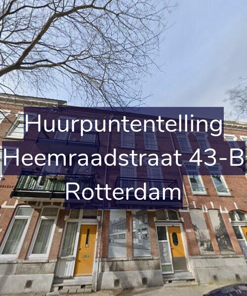 Foto gevel Huurpuntentelling voor Heemraadstraat 43-B, Rotterdam