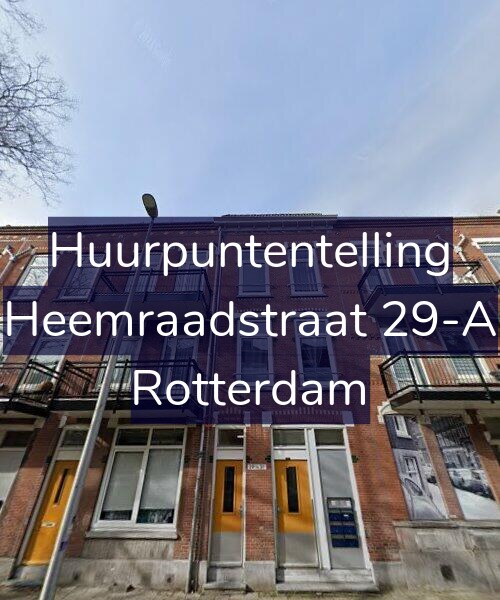 Foto gevel Huurpuntentelling voor Heemraadstraat 29-A, Rotterdam