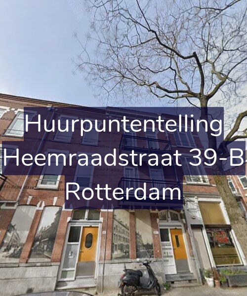 Foto gevel Huurpuntentelling voor Heemraadstraat 39-B, Rotterdam