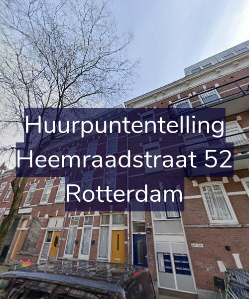Foto gevel Huurpuntentelling voor Heemraadstraat 52, Rotterdam