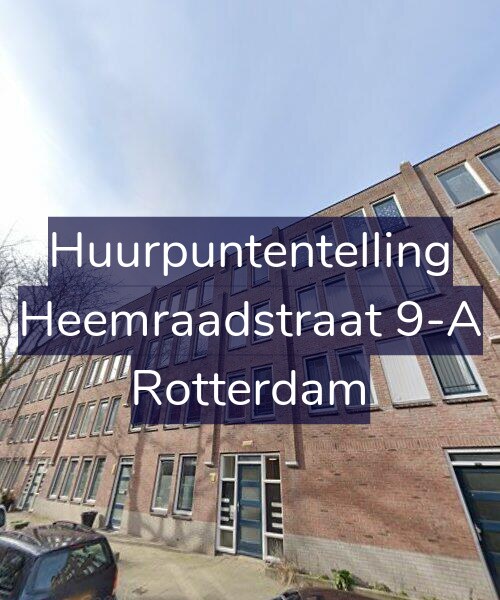 Foto gevel Huurpuntentelling voor Heemraadstraat 9-A, Rotterdam