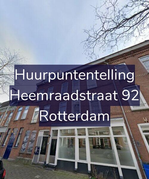 Foto gevel Huurpuntentelling voor Heemraadstraat 92, Rotterdam