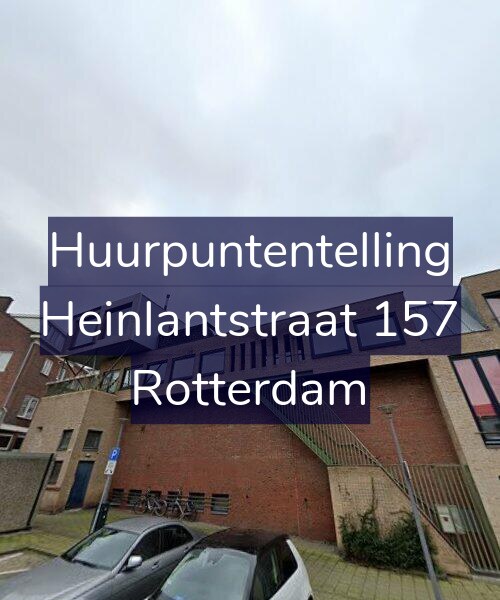 Foto gevel Huurpuntentelling voor Heinlantstraat 157, Rotterdam
