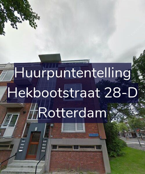 Foto gevel Huurpuntentelling voor Hekbootstraat 28-D, Rotterdam