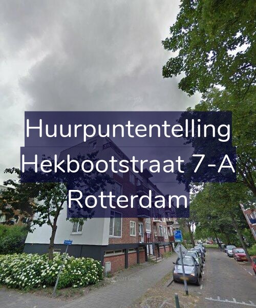Foto gevel Huurpuntentelling voor Hekbootstraat 7-A, Rotterdam