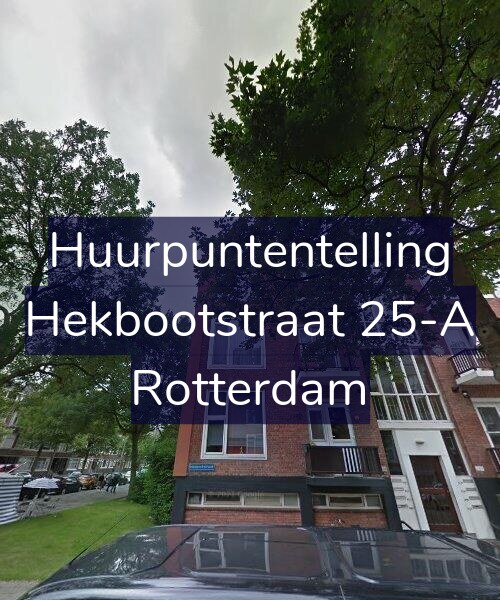 Foto gevel Huurpuntentelling voor Hekbootstraat 25-A, Rotterdam