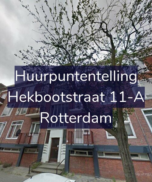 Foto gevel Huurpuntentelling voor Hekbootstraat 11-A, Rotterdam