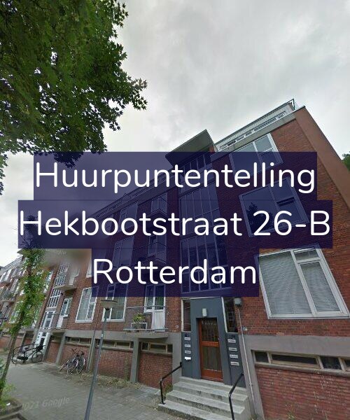 Foto gevel Huurpuntentelling voor Hekbootstraat 26-B, Rotterdam