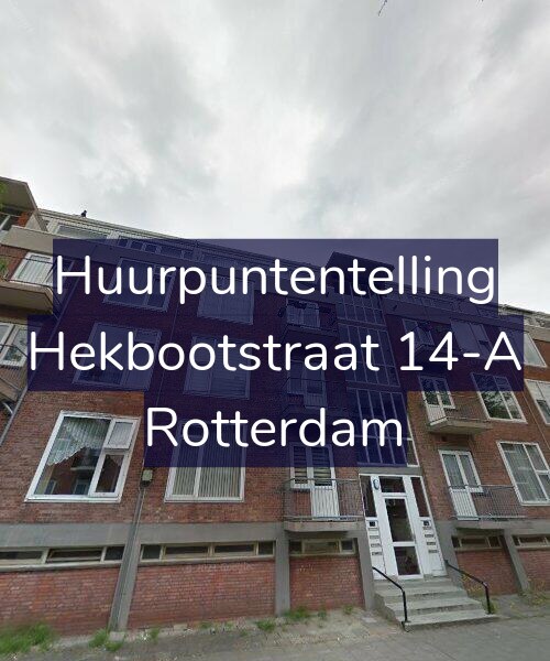 Foto gevel Huurpuntentelling voor Hekbootstraat 14-A, Rotterdam