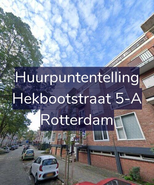 Foto gevel Huurpuntentelling voor Hekbootstraat 5-A, Rotterdam