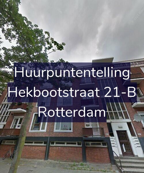 Foto gevel Huurpuntentelling voor Hekbootstraat 21-B, Rotterdam