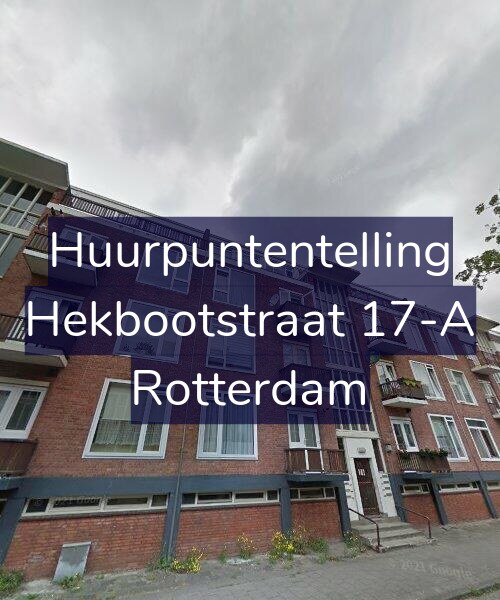 Foto gevel Huurpuntentelling voor Hekbootstraat 17-A, Rotterdam