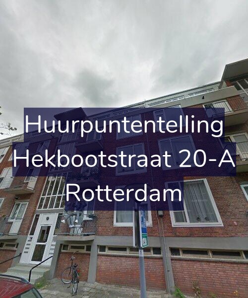 Foto gevel Huurpuntentelling voor Hekbootstraat 20-A, Rotterdam