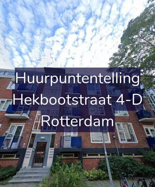 Foto gevel Huurpuntentelling voor Hekbootstraat 4-D, Rotterdam