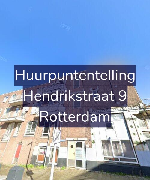 Foto gevel Huurpuntentelling voor Hendrikstraat 9, Rotterdam