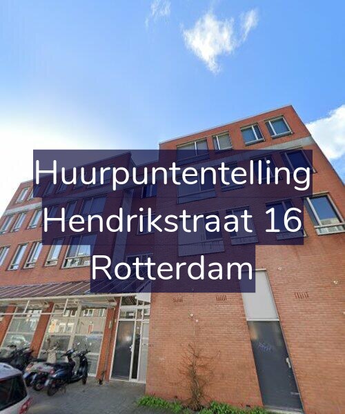 Foto gevel Huurpuntentelling voor Hendrikstraat 16, Rotterdam