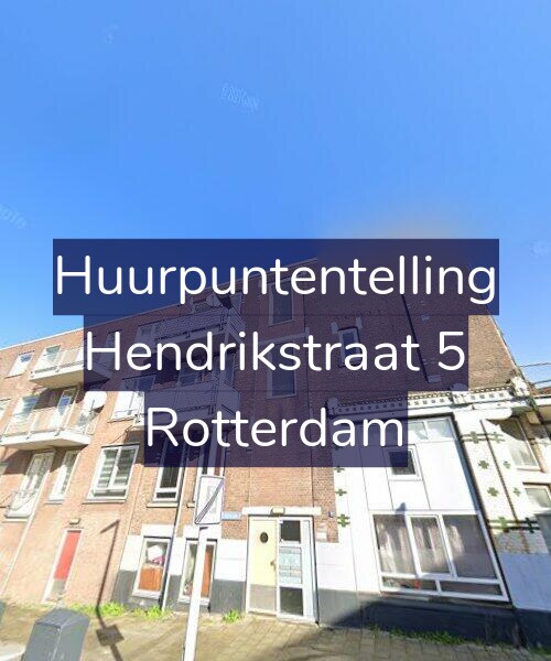 Foto gevel Huurpuntentelling voor Hendrikstraat 5, Rotterdam