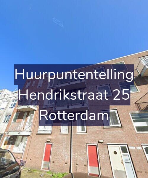 Foto gevel Huurpuntentelling voor Hendrikstraat 25, Rotterdam