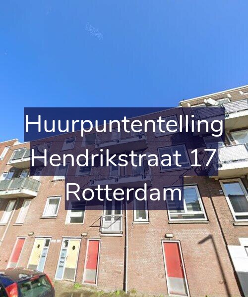 Foto gevel Huurpuntentelling voor Hendrikstraat 17, Rotterdam
