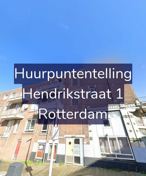 Foto gevel Huurpuntentelling voor Hendrikstraat 1, Rotterdam