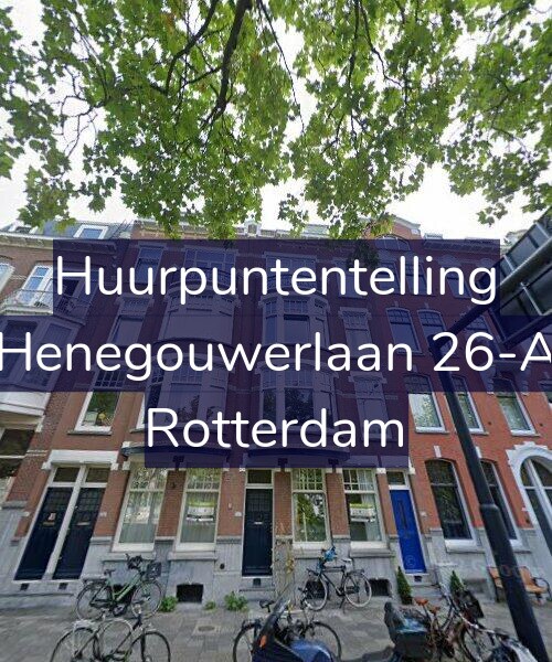 Foto gevel Huurpuntentelling voor Henegouwerlaan 26-A, Rotterdam