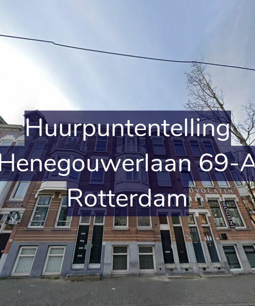 Foto gevel Huurpuntentelling voor Henegouwerlaan 69-A, Rotterdam