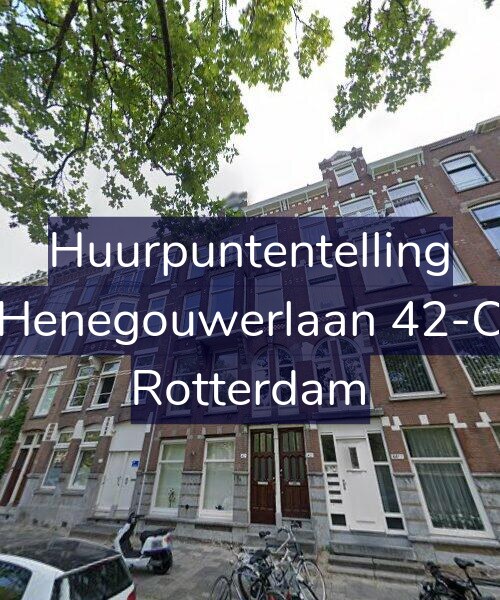 Foto gevel Huurpuntentelling voor Henegouwerlaan 42-C, Rotterdam