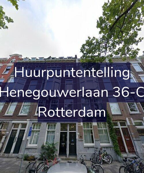 Foto gevel Huurpuntentelling voor Henegouwerlaan 36-C, Rotterdam