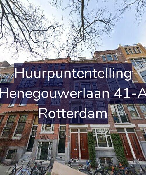 Foto gevel Huurpuntentelling voor Henegouwerlaan 41-A, Rotterdam